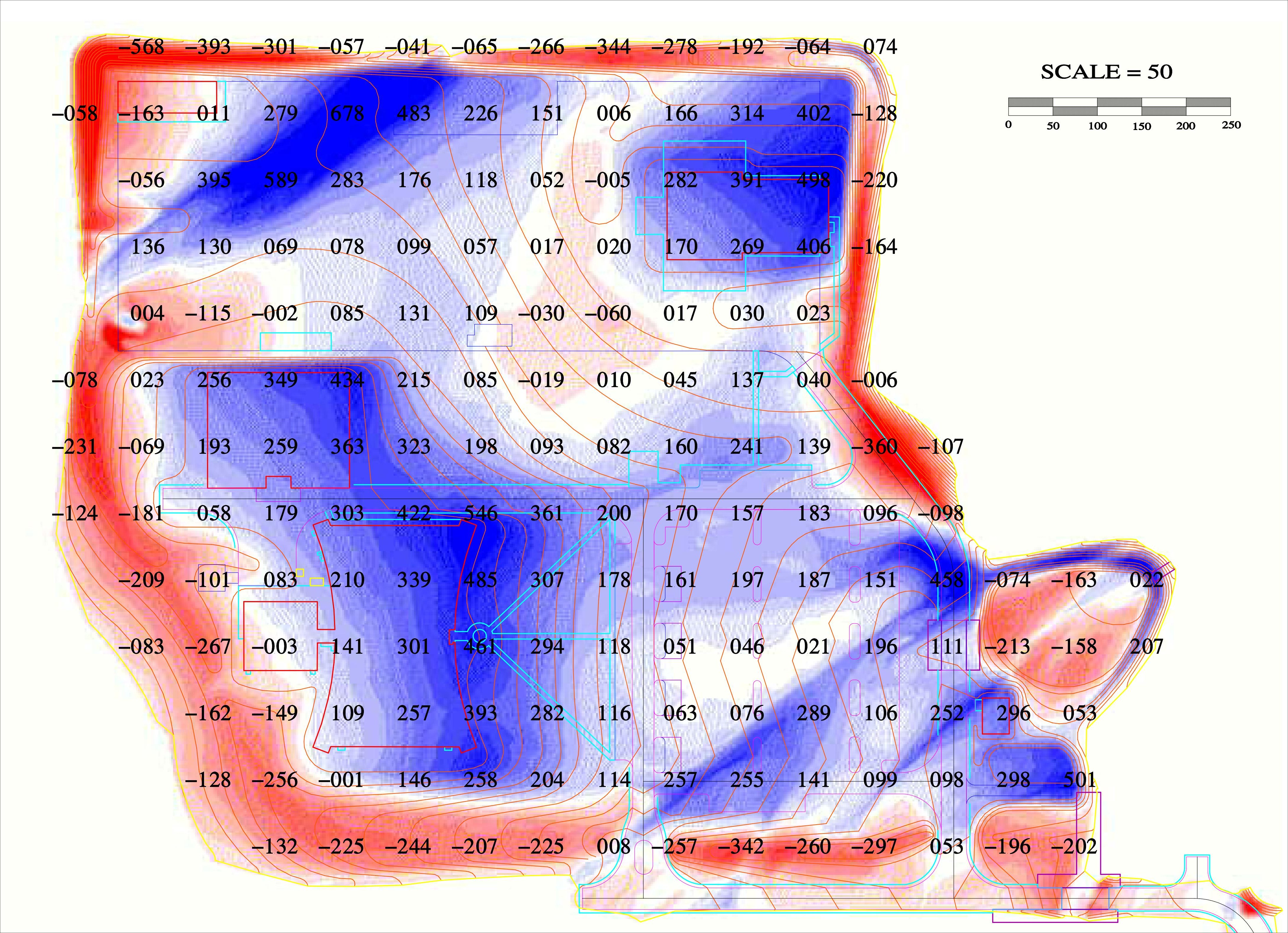 Cut Fill Map